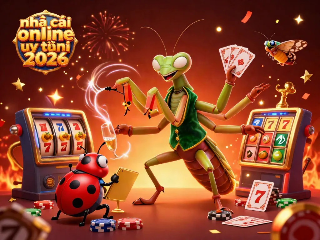 Engage with the excitement of nhà cái online uy tín 2026 featuring a vibrant casino scene with dynamic characters and rich gaming elements.
