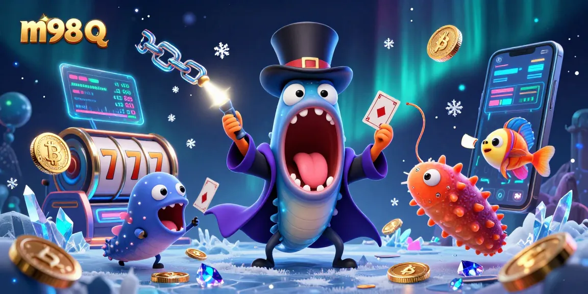 Engage with the magical m98 q casino scene featuring vibrant characters and dynamic gaming elements.