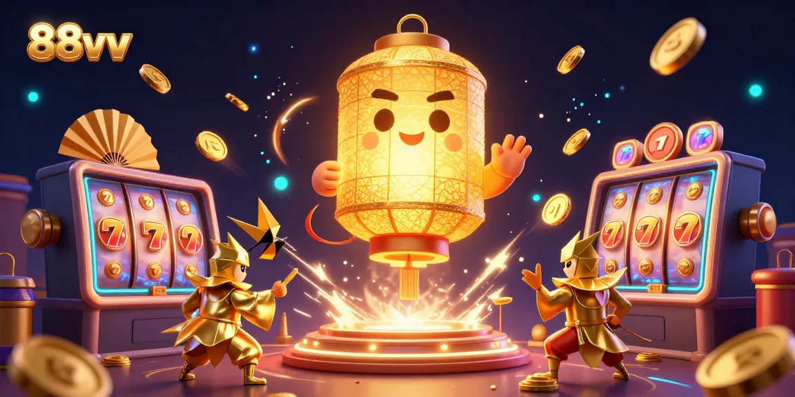 Engage in thrilling casino action with 88vv's golden lantern spirit and dynamic slot elements.